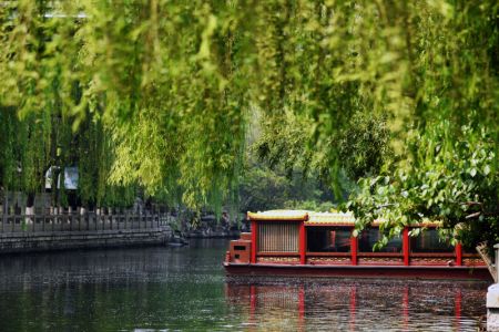 (miniature) Paysage printanier le long des douves à Jinan