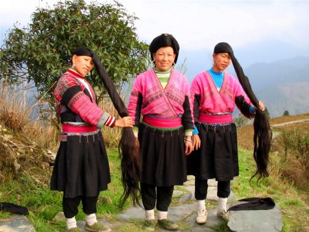 (miniature) long cheuveux de femmes chinoises