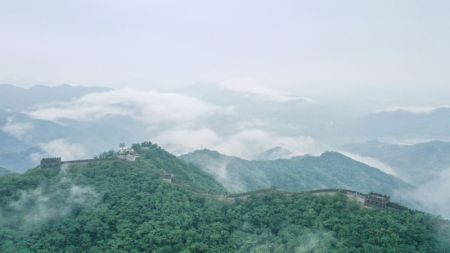 (miniature) Photo aérienne de la section de Mutianyu de la Grande Muraille