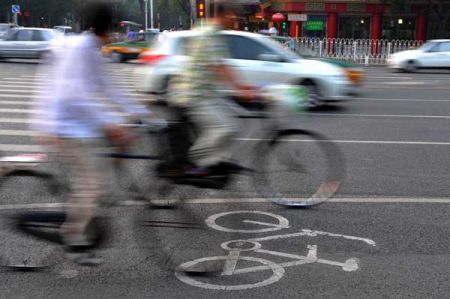 (miniature) piste cyclable en Chine