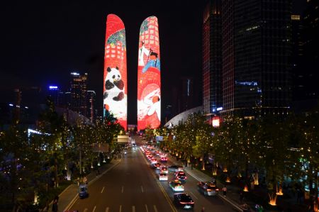 (miniature) Photo d'un spectacle de lumières à Chengdu