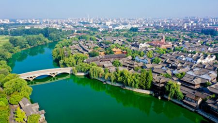 (miniature) Le bourg antique de Taierzhuang le long du grand canal Beijing-Hangzhou dans l'arrondissement de Taierzhuang