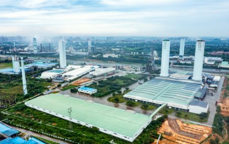 (miniature) Photo aérienne du parc industriel de haute technologie à Meishan