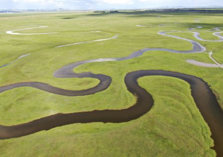 (miniature) Vue aérienne d'une prairie dans l'arrondissement de gestion de Saibei