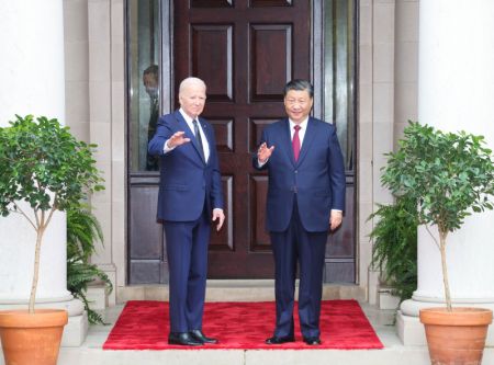 (miniature) Le président chinois Xi Jinping rencontre son homologue américain Joe Biden au domaine Filoli