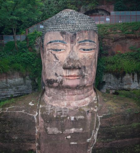 (miniature) Une partie du grand Bouddha de Leshan