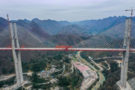 (miniature) Vue a&eacute;rienne du chantier du pont de Yunwu