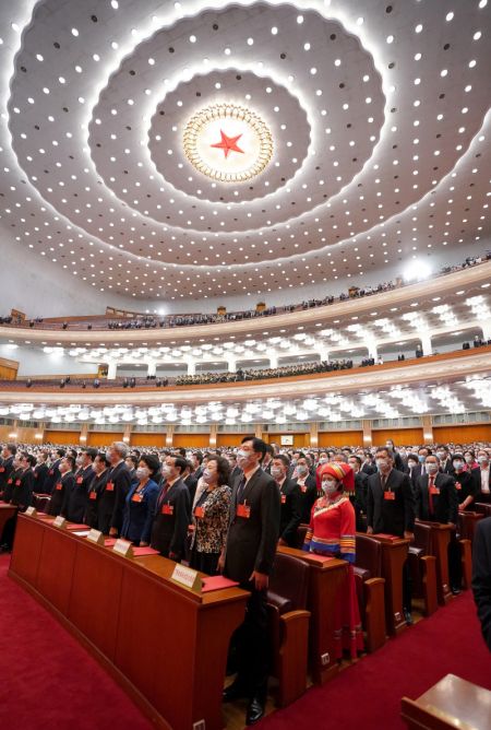 (miniature) R&eacute;union de cl&ocirc;ture de la troisi&egrave;me session de la 13e Assembl&eacute;e populaire nationale (APN)