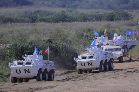 (miniature) Des soldats de Mongolie participent &agrave; l'exercice multinational de maintien de la paix Shared Destiny-2021