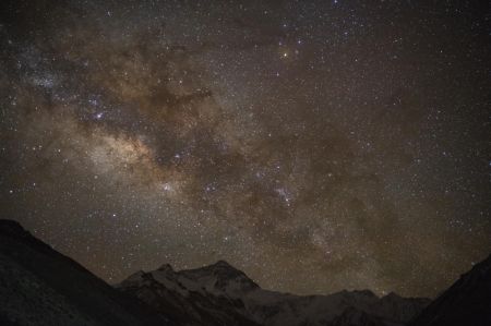 (miniature) La galaxie au-dessus du mont Qomolangma