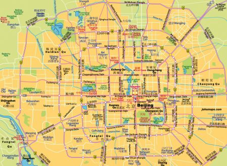 (miniature) Carte touristique de Pékin