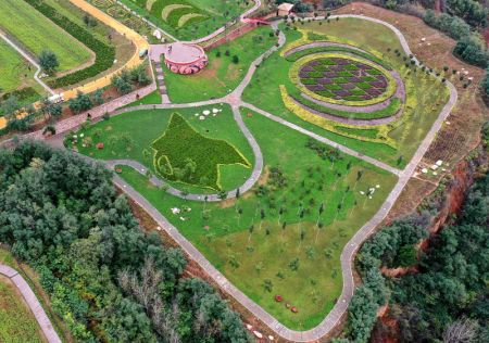 (miniature) Photo aérienne du parc archéologique national du village de Yangshao