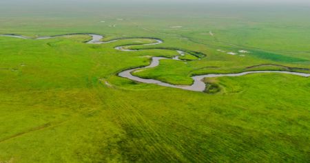 (miniature) Paysage d'une prairie dans la bannière de Dong Ujimqin de la ligue de Xilingol