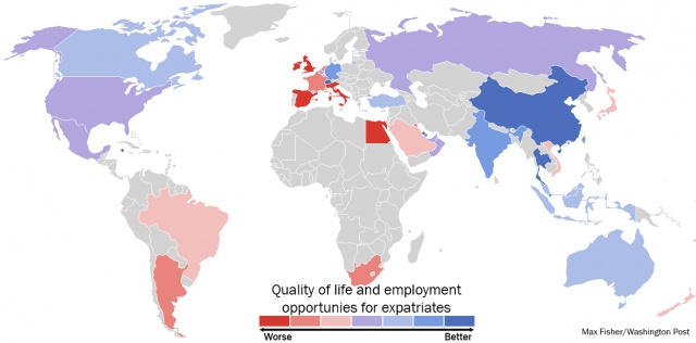 La Chine : meilleure destination pour les expatris en 2013