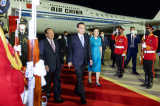 Photos : Le Premier ministre chinois Li Keqiang arrive � Phnom Penh au Cambodge