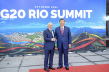 Photos : Le prsident chinois participe au 19e sommet du G20  Rio de Janeiro