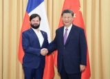 Photo : Xi Jinping rencontre le prsident chilien Gabriel Boric  Lima