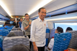 Photos Indonsie : le prsident Joko Widodo emprunte la LGV Jakarta-Bandung