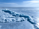 Photos Chine : paysage hivernal du lac Qinghai