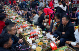 Photos Chine : long banquet de rue au Yunnan