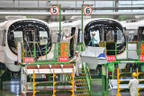 Photos Chine : cha�nes de production de la CRRC Zhuzhou Locomotive Co. au Hunan