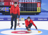 Photos JO d'hiver de Pkin : curling double mixte