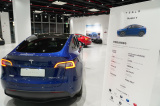 Photos : Livraison des Mod�les Y de Tesla fabriqu�s en Chine