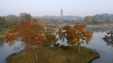 Photos Chine : paysage automnal du lac mince de l'Ouest