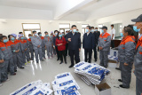 Photos : Inspection du pr�sident chinois au Ningxia