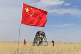 Photos : Retour avec succ�s de la version d'essai du vaisseau spatial habit� chinois de nouvelle g�n�ration
