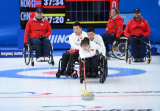 Photos : Curling en fauteuil roulant aux Jeux paralympiques d'hiver de Pkin 2022