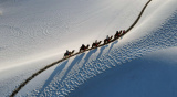 Photos Chine : paysage enneig  Dunhuang