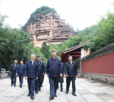 Photos : Xi Jinping effectue une inspection  Tianshui au Gansu (nord-ouest)