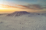 Photos Chine : paysage de volcans enneigs