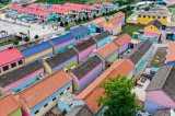 Photos Chine : village peint de diff�rentes couleurs au Shanxi