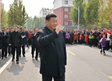 Photos : Inspection de Xi Jinping au Shandong