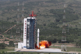 Photos Chine : lancement d'un satellite au Shanxi