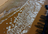 Photos : Des blocs de glace sur le fleuve Jaune au Shandong