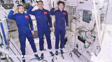 Photos : Entre des astronautes chinois dans le module central Tianhe de la station spatiale du pays