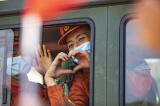 Photos Chine : des pompiers du Yunnan quittent Chongqing