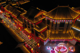 Photos Chine : d�corations lumineuses dans un quartier du nord-ouest