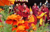 Photos Chine : visite du panchen-lama au monastre de Tashilhunpo