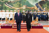 Photos : (FCSA) Xi Jinping s'entretient avec le prsident nigrian