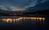 Photos Chine : vue nocturne d'un village de p�cheurs au Zhejiang