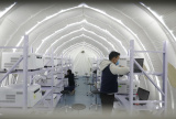 Photos (COVID-19) Chine : installation d'un laboratoire de test de dpistage au Hebei