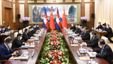 Photos : Xi Jinping rencontre le PM cambodgien Hun Sen