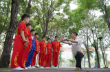 Photos Chine : cours d'arts martiaux pour enfants