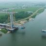 Photos Chine : construction du grand pont enjambant le fleuve Hanjiang de Zhongxiang