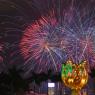 Photos Chine : feux d'artifice pour clbrer la Fte nationale  Hong Kong